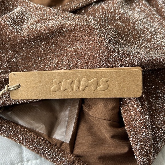 Skims Glitter Monokini Swimsuit in Jasper Size 2X - Picture 8 of 9